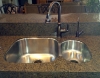 Oil Rubbed Bronze high arc faucet.  